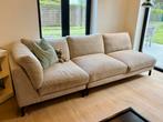 Mooie 3-zit zetel in beige stof, Huis en Inrichting, Ophalen, 250 tot 300 cm, Gebruikt, Landelijk - modern
