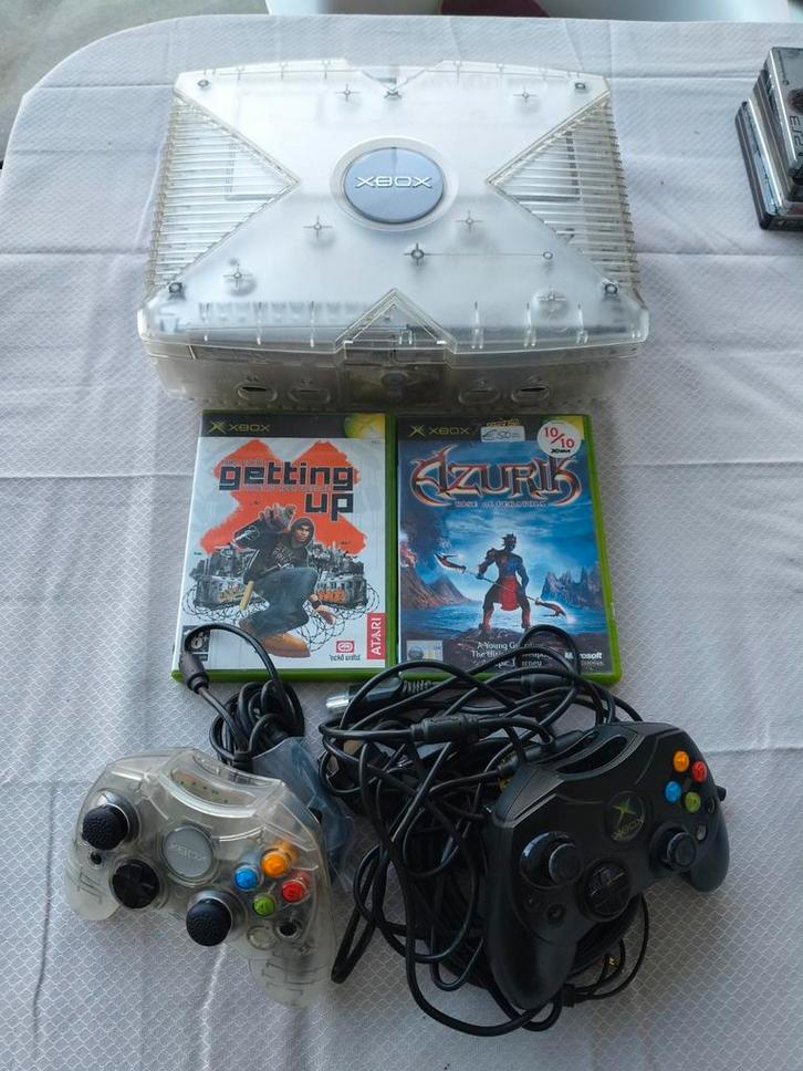 Xbox original crystal edition, Games en Spelcomputers, Spelcomputers | Xbox Original, Ophalen
