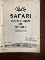 BALLY BINGO SAFARI MANUAL, Verzamelen, Ophalen of Verzenden, Zo goed als nieuw