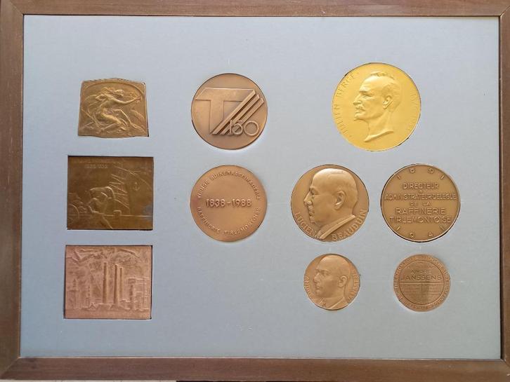 150 jaar Tiense Suikerraffinaderij, Postzegels en Munten, Penningen en Medailles, Brons, Ophalen of Verzenden