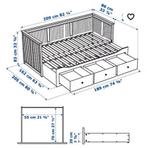 Hemnes Ikea slaapbank, Huis en Inrichting, Ophalen of Verzenden, Gebruikt, Tweepersoons