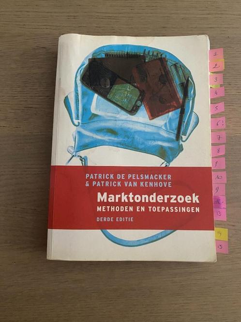Patrick De Pelsmacker & Patrick Van Kenhove - Marktonderzoek, Livres, Livres scolaires, Utilisé, Économie, Autres niveaux, Enlèvement ou Envoi