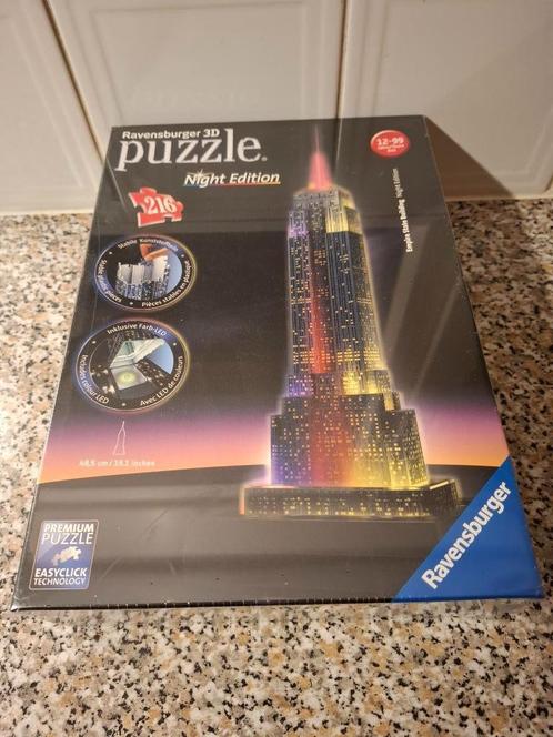 3D-puzel <the Empire State Building night edition, Hobby en Vrije tijd, Denksport en Puzzels, Nieuw, Rubik's of 3D-puzzel, Minder dan 500 stukjes