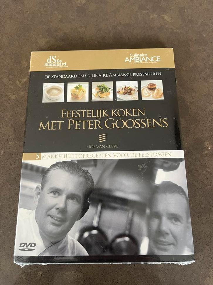 DVD Feestelijk koken met Peter Goossens (Hof van Cleve), Cd's en Dvd's, Dvd's | Documentaire en Educatief, Nieuw in verpakking