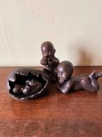 Bronzen baby beeldjes, Collections, Statues & Figurines, Comme neuf, Enlèvement