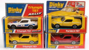 LOT de 4 TRIUMPH TR7 Coupé 1977 1/43 DINKY TOYS NEUF AVEC  B disponible aux enchères