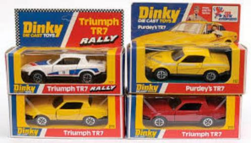 LOT de 4 TRIUMPH TR7 Coupé 1977 1/43 DINKY TOYS NEUF AVEC  B, Hobby & Loisirs créatifs, Voitures miniatures | 1:43, Neuf, Voiture