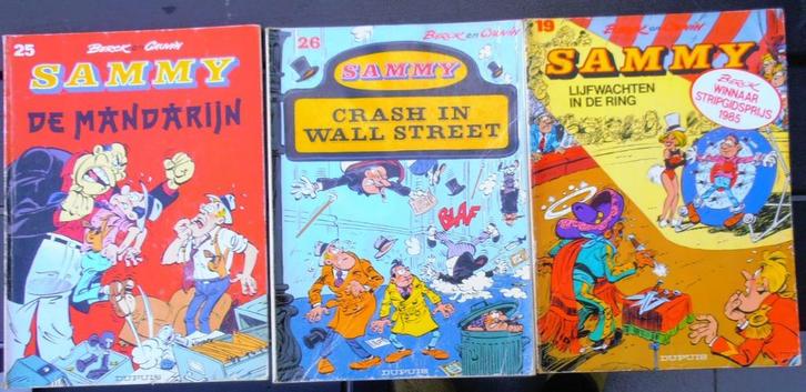 11 stripboeken Sammy, Boeken, Stripverhalen, Gelezen, Meerdere stripboeken, Ophalen of Verzenden