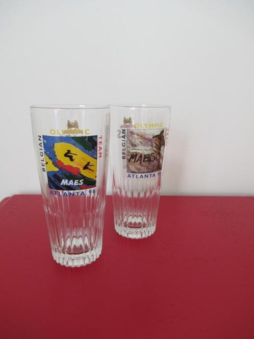 glazen MAES PILS-OLYMPISCHE SPELEN-1996-ATLANTA-, Verzamelen, Glas en Drinkglazen, Ophalen of Verzenden