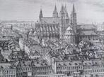 1888 - Panorama de Tournai avec la Notre Dame, Antiquités & Art, Enlèvement ou Envoi