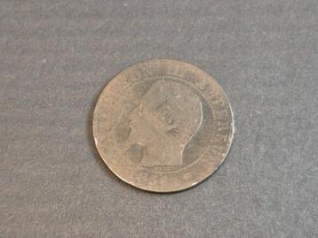 Munt Leopold III 1856 Barre dix centimes France A Paris beschikbaar voor biedingen