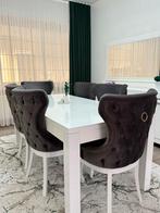 Eettafel + Spiegel, Ophalen, Zo goed als nieuw, Vijf personen of meer, Rechthoekig