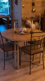 Ronde tafel/stoelen, Huis en Inrichting, Ophalen, Zo goed als nieuw