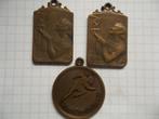 Lot bronzen medailles Pierre Theunis - Cross Le Soir 1965, Enlèvement ou Envoi