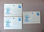 3 Geïllustreerde briefkaarten NL-FR-D :  Maximafilie, Ophalen of Verzenden