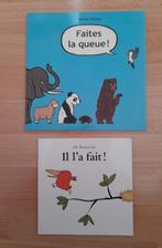 Livre pour enfants: ''il l'a fait'' ou ''faites la queue'', Ophalen of Verzenden, Zo goed als nieuw