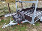 aanhangwagen enkele as met fietsendrager, Ophalen