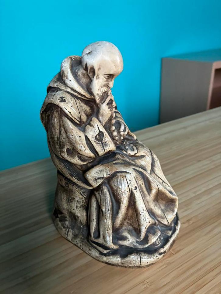Beeld monnik Heilige kluizenaar, Antiek en Kunst, Antiek | Religieuze voorwerpen, Verzenden