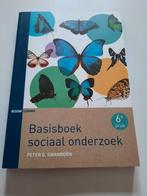 Livre 'Basisboek sociaal onderzoek', Comme neuf, Peter G. Swanborn, Enlèvement ou Envoi, Enseignement supérieur