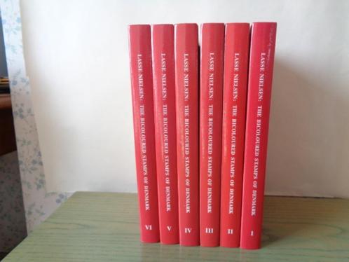 Lasse Nielsen : The bicoloured Stamps . 6 delen, Postzegels en Munten, Postzegels | Europa | Scandinavië, Postfris, Denemarken