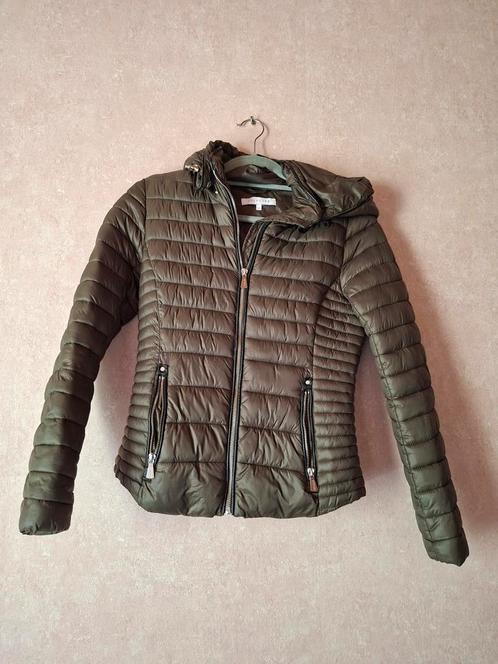Donkergroene Lolaliza Gevoerde Jas / XS, Kleding | Dames, Jassen | Zomer, Zo goed als nieuw, Maat 34 (XS) of kleiner, Groen, Ophalen of Verzenden