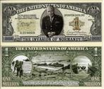 USA 1 Million Dollar 'World War II - Eisenhouwer D-Day - UNC, Postzegels en Munten, Verzenden, Noord-Amerika, Los biljet