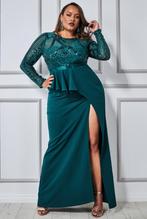 sale galajurk grote maat groen maat 50, 52, 54, Vêtements | Femmes, Habits de circonstance, Neuf, Robe de gala, Taille 46/48 (XL) ou plus grande