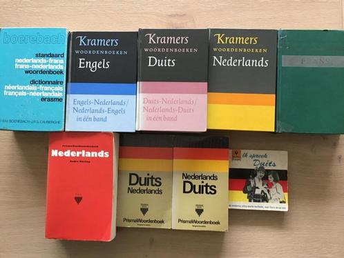 VERSCHILLENDE WOORDENBOEKEN ZOWEL FRANS,DUITS,ENGELS,NEDERLA, Boeken, Wetenschap, Zo goed als nieuw, Overige wetenschappen, Ophalen of Verzenden