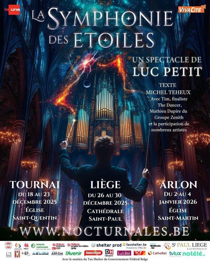 E-tickets De Symfonie van de Sterren - Doornik 18/12, Tickets en Kaartjes, Concerten | Overige