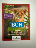 Zoo dagticket 1 + 1 gratis, Tickets en Kaartjes