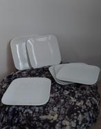 6 porseleinen dessertbordjes, Ophalen, Zo goed als nieuw, Bord(en), Effen