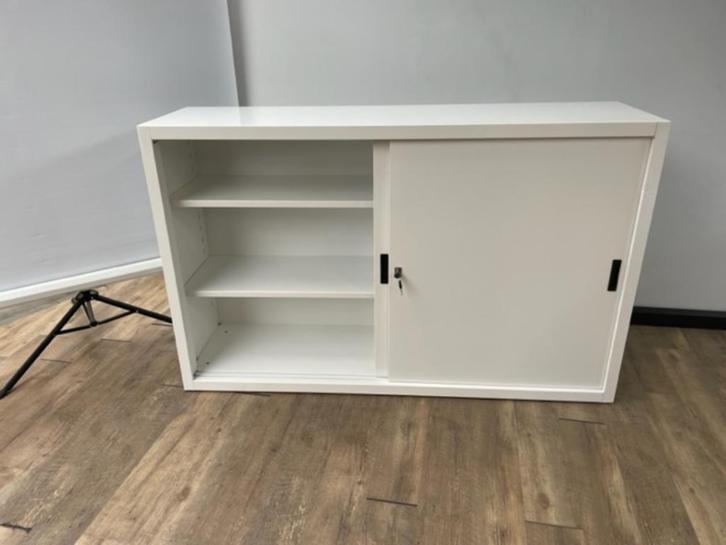 Metalen schuifdeurkast 160 (wit), Doe-het-zelf en Bouw, Kratten en Dozen, Ophalen of Verzenden