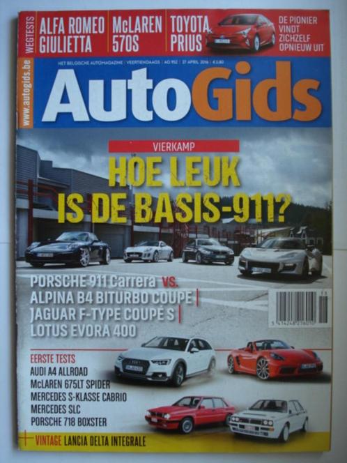 AutoGids 952 Lotus Evora Lancia Delta Integrale Toyota Prius, Boeken, Auto's | Folders en Tijdschriften, Gelezen, Algemeen, Verzenden