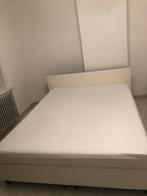 Bed, Huis en Inrichting, Slaapkamer | Boxsprings, 160 cm, Overige maten, Ophalen of Verzenden, Wit