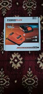 Powerplus dual 20v batterij en oplader nieuw, 
Vaste prijs, Ophalen of Verzenden, Nieuw