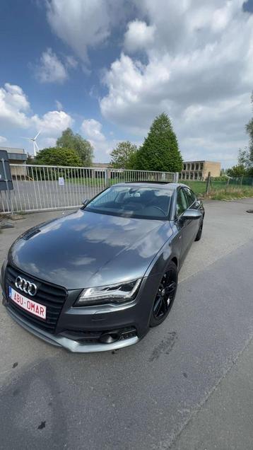 Audi A7 3.0L benzine 310pk, Auto's, Audi, Zwart, Leder, Bedrijf, Berline