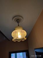 Retro Vintage plafondlamp 1970 - afhalen in Ekeren, Ophalen, Gebruikt, Glas, 1970 retro vintage