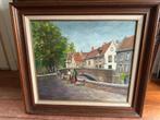 schilderij-Groene Rei (Brugge) - kunstschilder M. Van Loocke, Ophalen