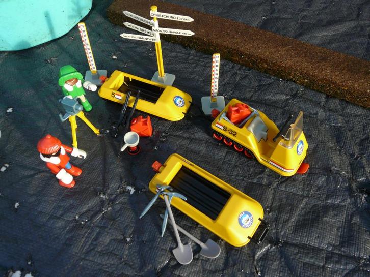 Vintage Playmobil 3464 Expiditieteam met sneeuwscooter, Kinderen en Baby's, Speelgoed | Playmobil, Gebruikt, Complete set, Ophalen