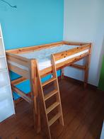 Lit en hauteur en bois massif. Super costaud, Enfants & Bébés, Enlèvement, Utilisé, Lit mi-hauteur mezzanine