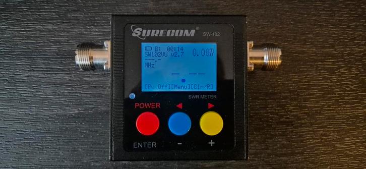 SWR VHF/UHF-vermogensmeter, Telecommunicatie, Antennes en Masten, Zo goed als nieuw, Ophalen