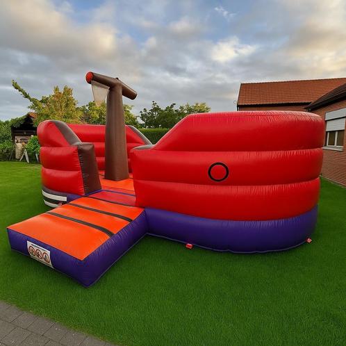 SPRINGKASTEEL DE BOOT te huur, Kinderen en Baby's, Speelgoed | Buiten | Springkussens, Gebruikt, Ophalen