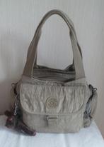 Kipling met beige handtas of schouder + aap, Ophalen of Verzenden, Gebruikt, Beige, Handtas