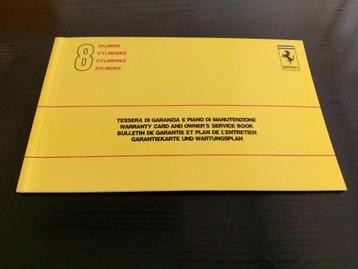 Ferrari 348 Libretto tagliandi onderhoud beschikbaar voor biedingen