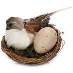 Decoratie vogelnest met vogel en eitje pasen, Enlèvement ou Envoi, Neuf