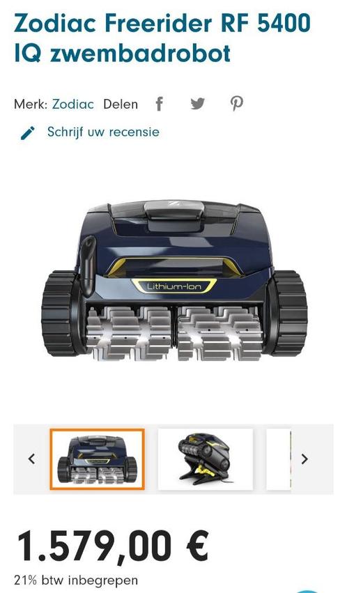 Zwembad robot draadloos, Tuin en Terras, Zwembad-toebehoren, Nieuw, Reinigingsmiddel, Ophalen