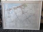 Geografische map Knokke-Zeebrugge., Ophalen, Zo goed als nieuw