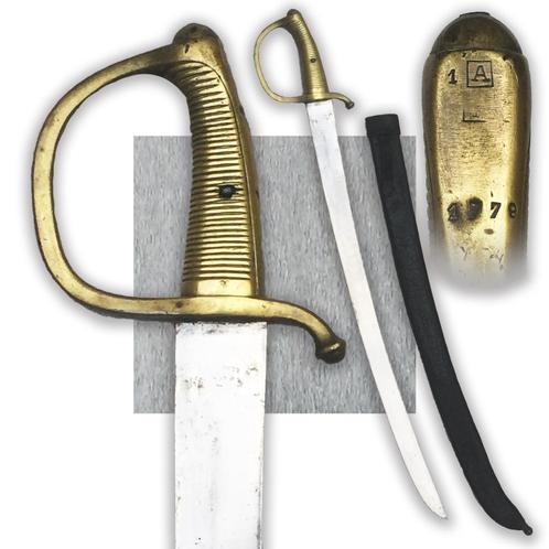 ABL : Sabre briquet BELGE troupe, 1. A. 1776. Artillerie, Collections, Objets militaires | Général, Armée de terre, Enlèvement