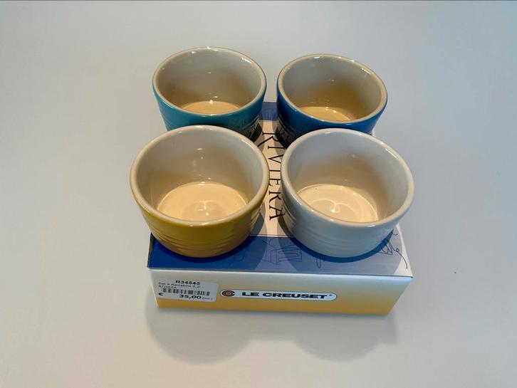 Garnituur potjes van Le Creuset in originele verpakking, Huis en Inrichting, Keuken | Servies, Zo goed als nieuw, Aardewerk, Ophalen