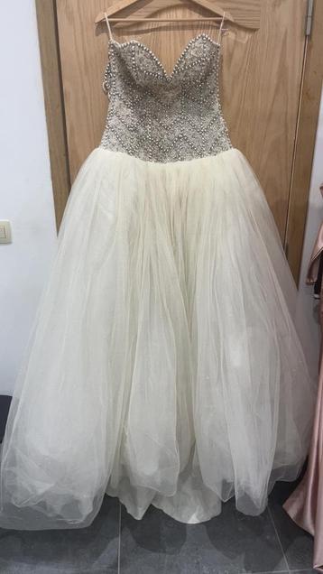 Robe de mariée bustier perle, Autre, Enlèvement ou Envoi, Beige, Robe de mariée